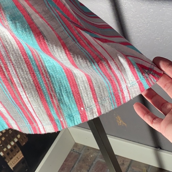 M - TRIXIE + LULU - sequin multi colored tank w zipper in back - Picture 9 of 16